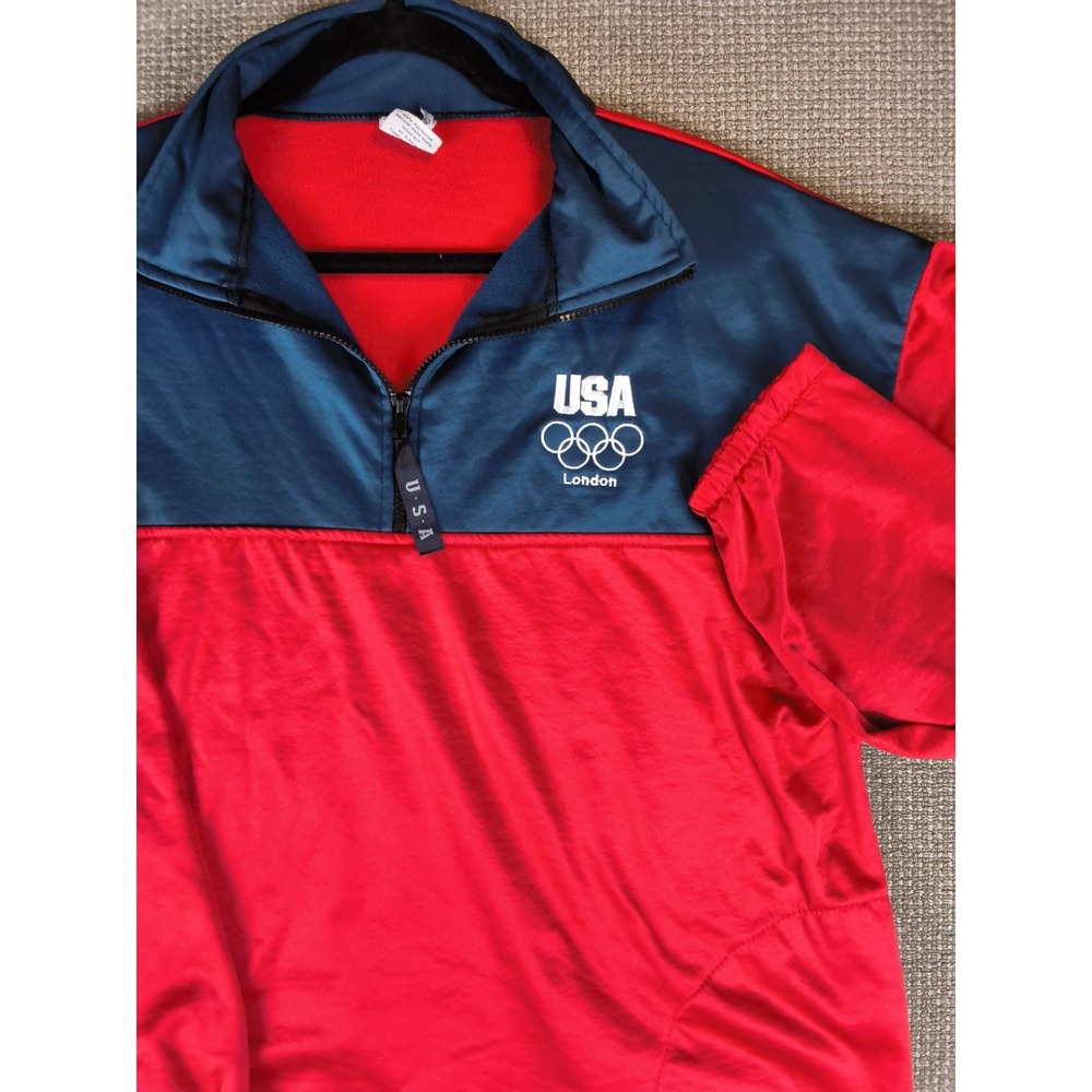 USA Olympic Committee London 2012 Team Men's XL Quarter-Zip Pullover Jacket